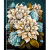 BOUQUET OF FLOWERS WZ.4 -  PANEL (60cm x 50cm) looped knit fabric with elastane ITY