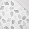 BIG LEAVES MIX / light grey  - single jersey with elastane 