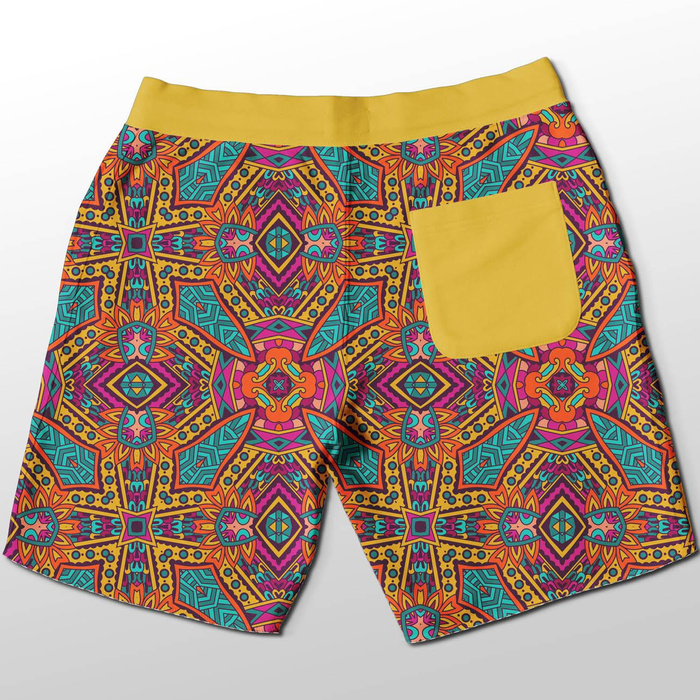 BUNTE MANDALA m. 1 - leichte Maschenware angeraut