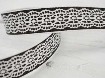 Grosgrain Ribbon width 15mm - Black