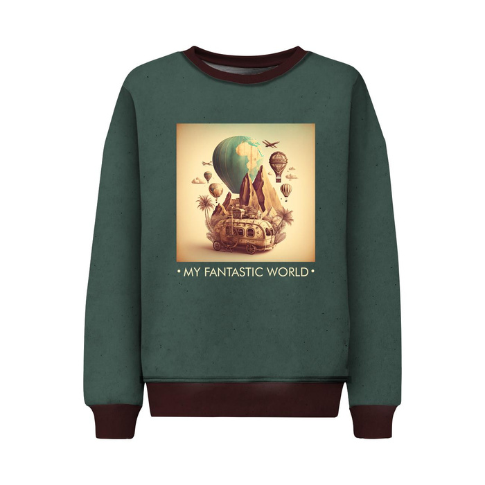 KINDER SWEATSHIRT (NOE) - MY FANTASTIC WORLD - Nähset