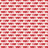 VALENTINE'S HEARTS pat. 3 / white (VALENTINE'S MIX) - Cotton woven fabric