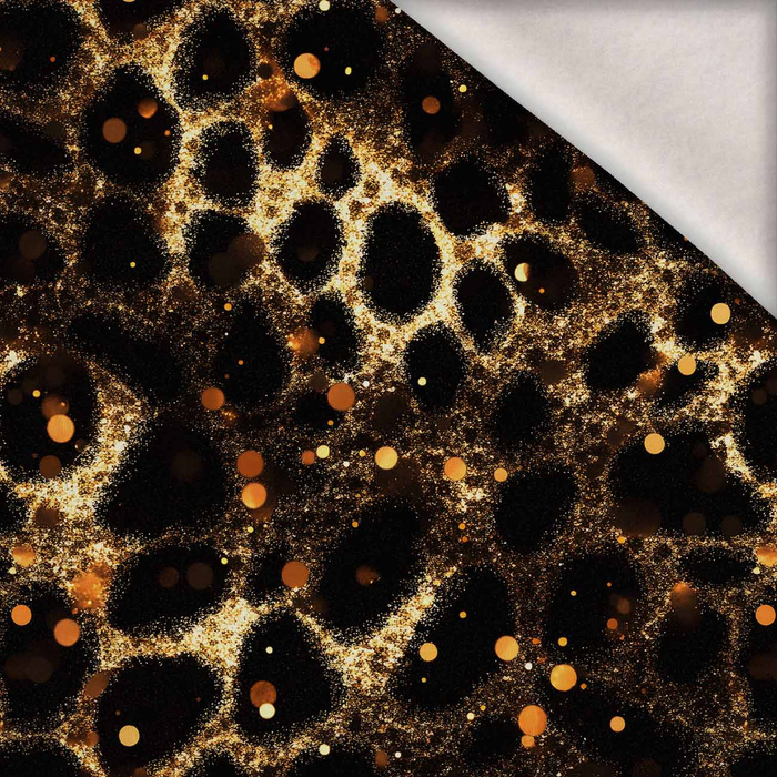 Black & Gold Glamour wz.6 - brushed knitwear with elastane ITY