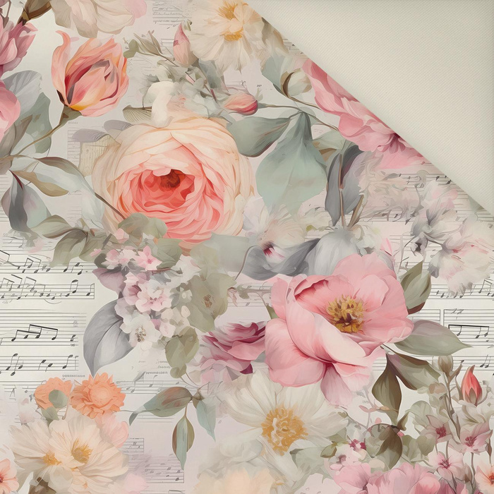 VINTAGE FLOWERS PAT. 13- Upholstery velour 