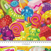 GUMMIBONBONS - French Terry mit Elasthan