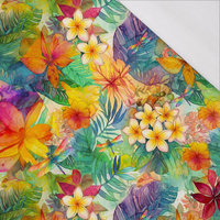 FLOWERS PAPAYA ORANGE WZ. 1 - Single Jersey