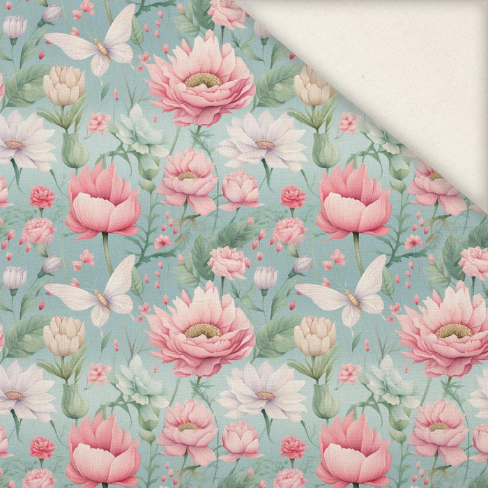 FAIRY WORLD wz.11 (FLOWERS)- Slub Weave