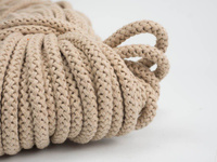 Strings cotton 8mm - coffee with milk