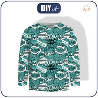 LONGSLEEVE - KOMIKS (mentolový) - single jersey (122/128)