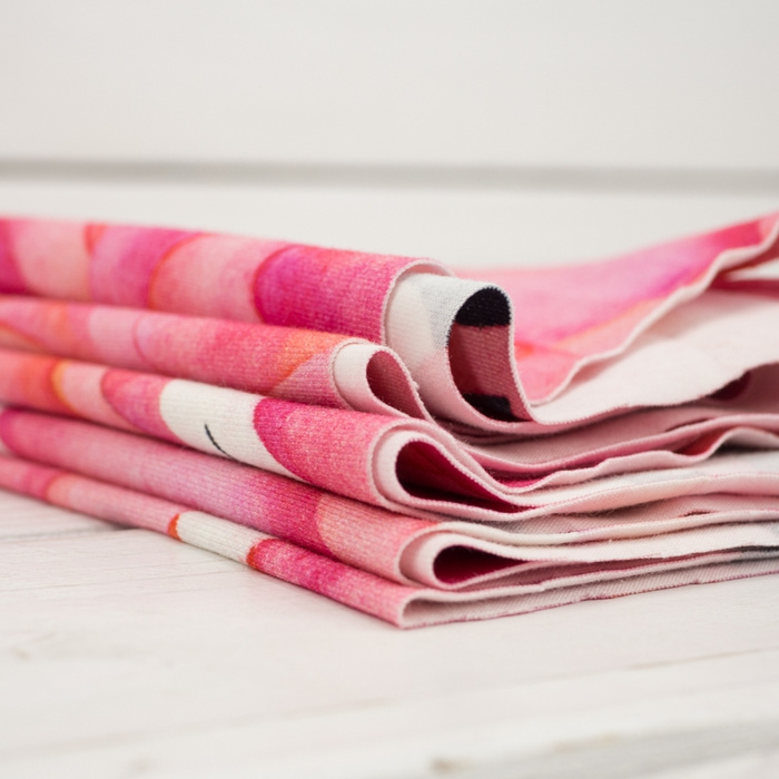 PINK FLAMINGOS - single jersey with elastane TE210