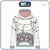 BLUZA DAMSKA (POLA) CLASSIC Z KAPTUREM - PIÓRKA -  dzianina pętelkowa  XL