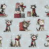 CHRISTMAS PETS WZ. 3 - Hydrofobní česaná teplákovina