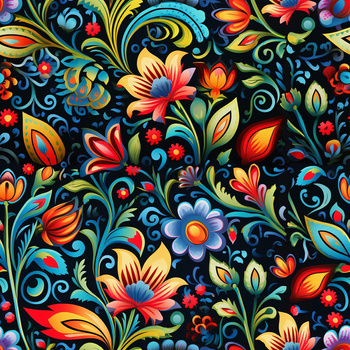 Folk Art wz.7- Polster- Velours