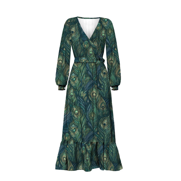 WICKELKLEID MIT RÜSCHEN "ABELLA" S - ANIMAL SKIN ms.15 - Nähset 