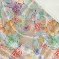 PASTEL FLOWERS WZ. 20 - Satin