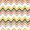 HALLOWEEN ZIGZAG / colorful - Cotton woven fabric