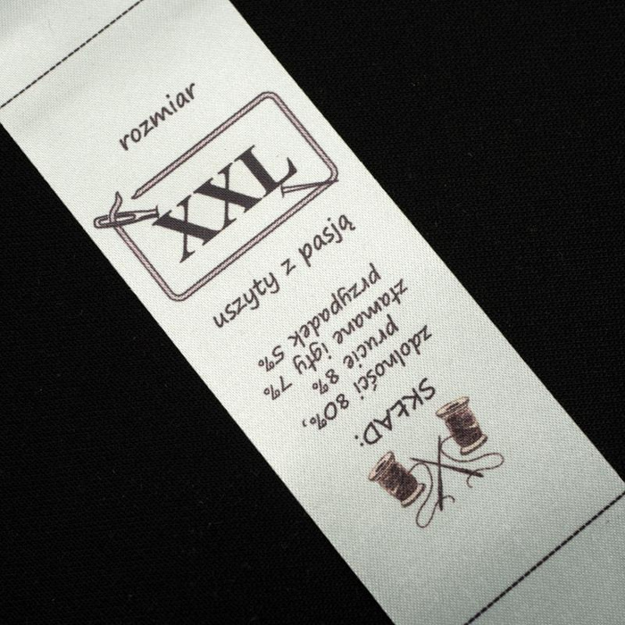 European care tag - size XXL - 4 pcs set