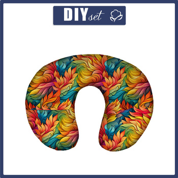 NECK PILLOW - COLORFUL LEAVES pat. 4 - sewing set