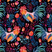 ROOSTERS / black - brushed knitwear with elastane ITY