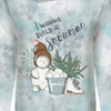 CLASSIC DAMEN HOODIE (POLA) - I WANNA BUILD A SNOWMAN (WINTER IN DER STADT) - Sommersweat