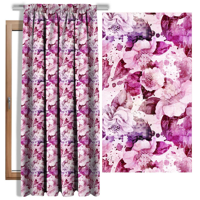 PINK PARADISE WZ. 2- Upholstery velour 