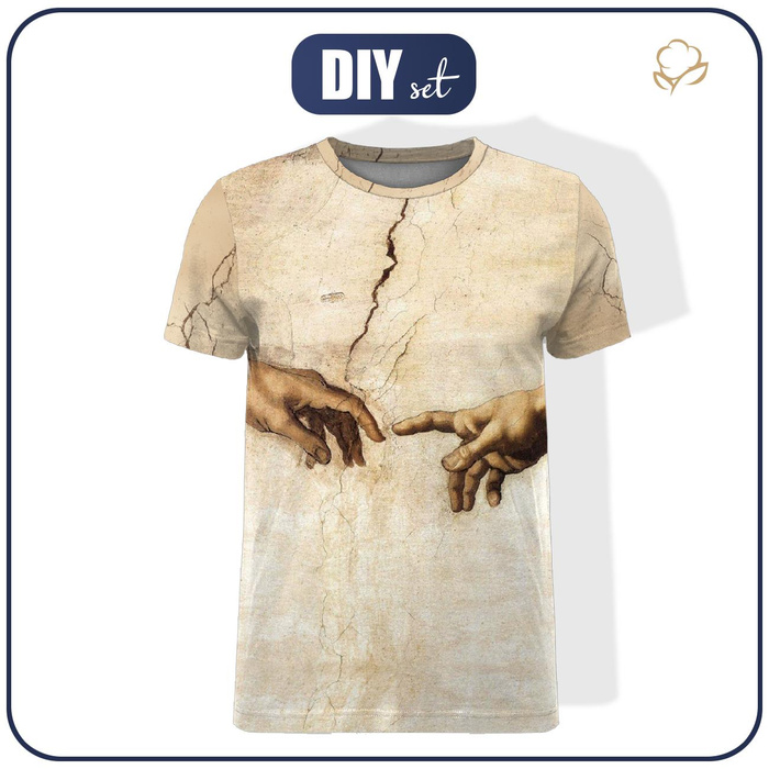 MEN’S T-SHIRT - THE CREATION OF ADAM (Michelangelo) - sewing set XXL