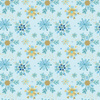 BLUE SNOWFLAKES pat. 3 - Woven Fabric for tablecloths