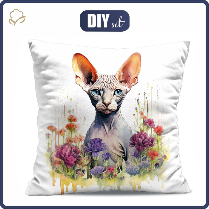 KISSEN 45x45 - WATERCOLOR SPHINX - Nähset