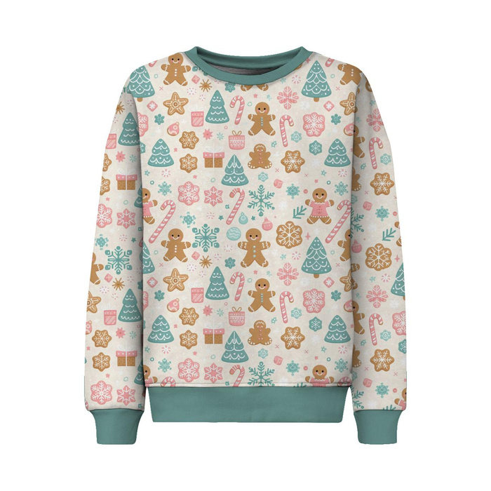 Pastel Christmas wz. 3 - Wintersweat angeraut mit Elastan ITY