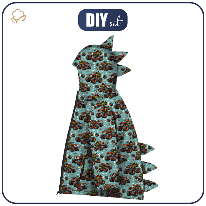 KIDS JACKET DINO (ZOE) - MONSTER TRUCK - sewing set (98/104)