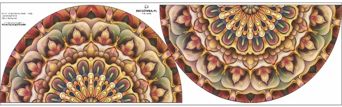 Tellerrock-Panel - COLORFUL MANDALA WZ. 5