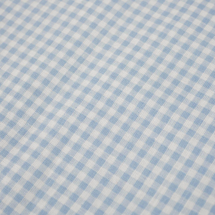 WEISSE PUNKTE / hellblau - Baumwoll Webware