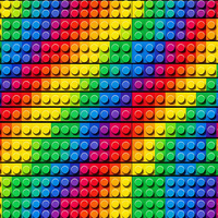 NEON BLOCKS WZ.2 - looped knit fabric