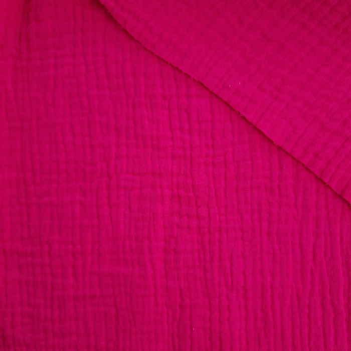 Cotton Muslin Double Gauze - FUCHSIA 