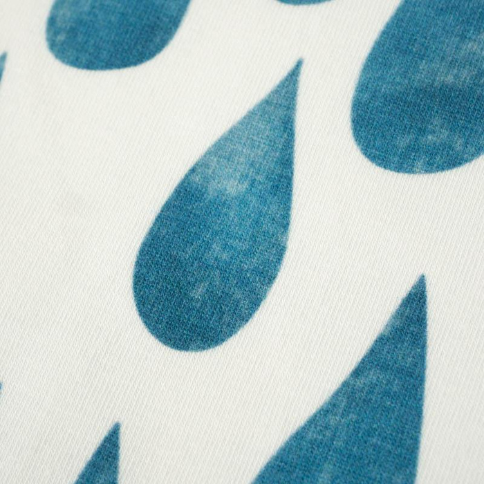 BIG DROPS (turquoise) / white - softshell