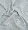 50CM Baumwolle Wintersweat angeraut mit Elastan 250g - MELANGE HELLGRAU