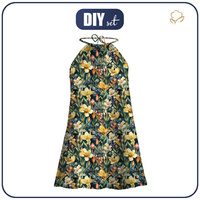 DRESS "DALIA" MINI - FLOWERS pat.49 - sewing set S-M