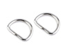 D-Ring Halbring Breite 20 mm für Lederware - Nickel