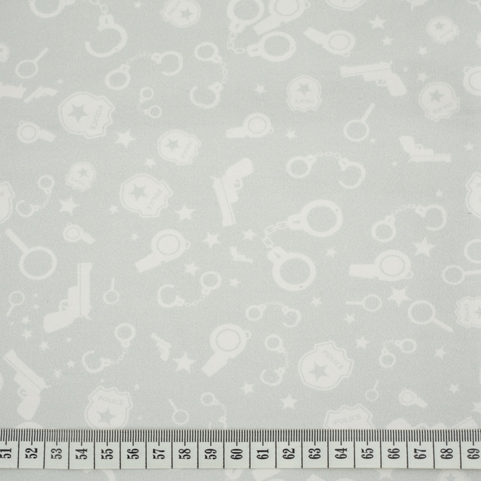 POLIZEI (Hintergrund) / hellgrau - Sommersweat 