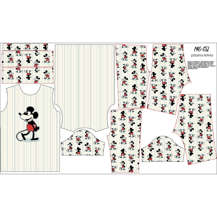 CHILDREN'S PAJAMAS "ADA" - MOUSE WZ. 2  - sewing set (122/128)