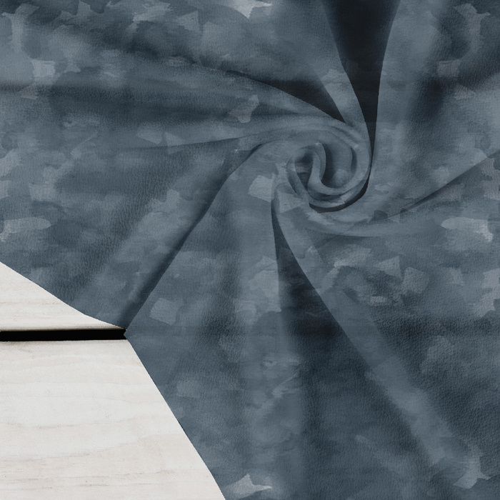 CAMOUFLAGE pat. 2 / slate blue - Crepe