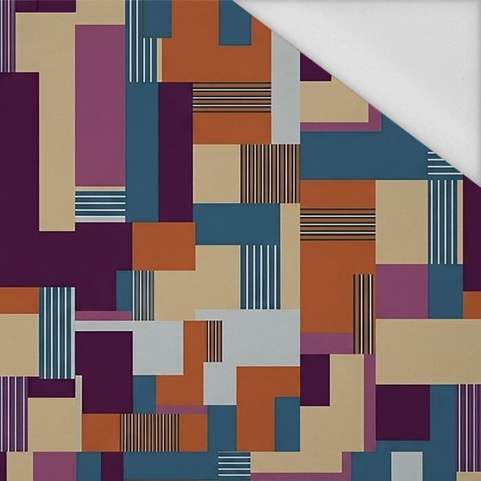 RETRO GEOMETRIC WZ. 1 - schnelltrocknende Webware