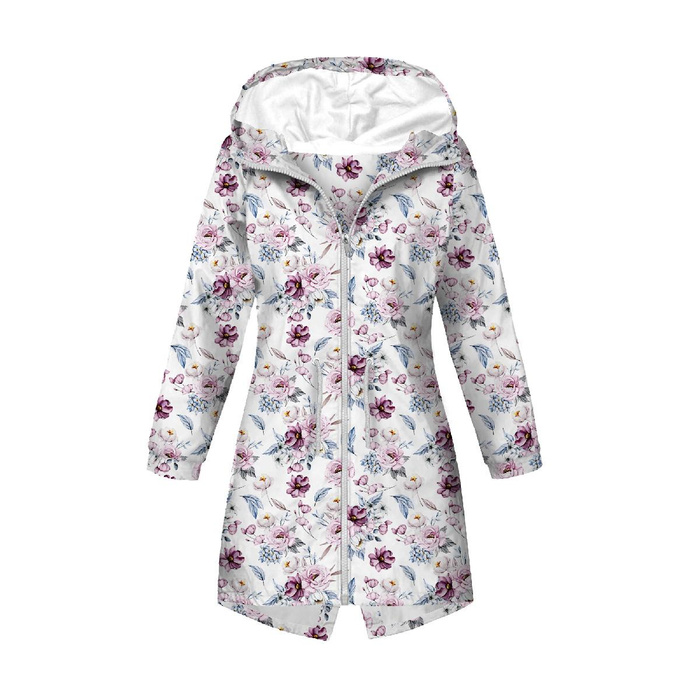 WOMEN'S PARKA (ANNA) - WATERCOLOR BOUQUET Pat. 2 - softshell M