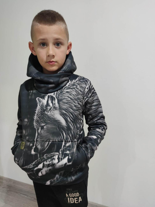 BLUZA Z KAPTUREM UNISEX (HYDRA) - GALAKTYCZNA PODRÓŻ - zestaw do uszycia XS