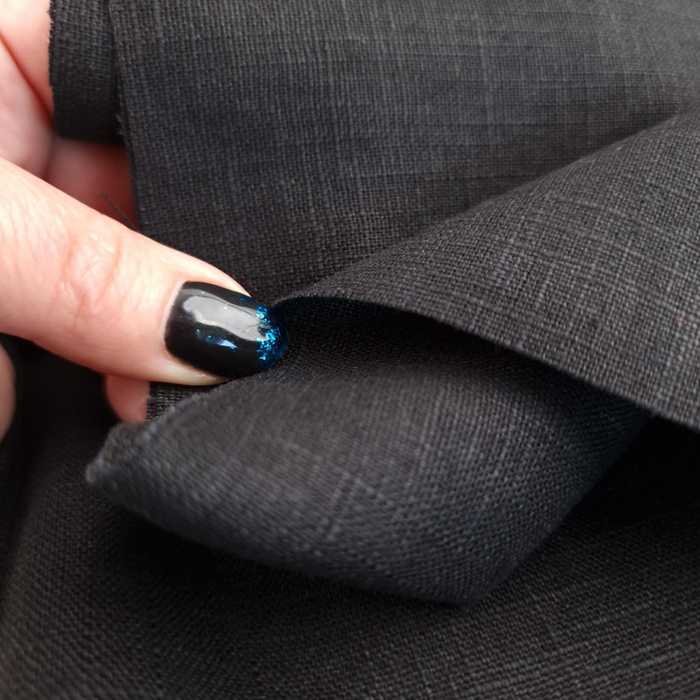 Ramie mit Baumwolle - BLACK