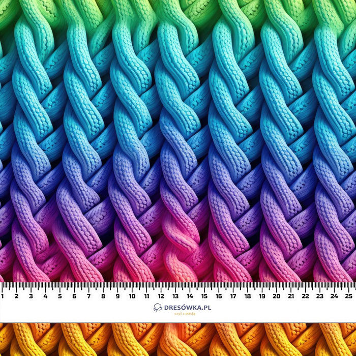 IMITATION COLORFUL SWEATER VZ. 2- Potahový velur 