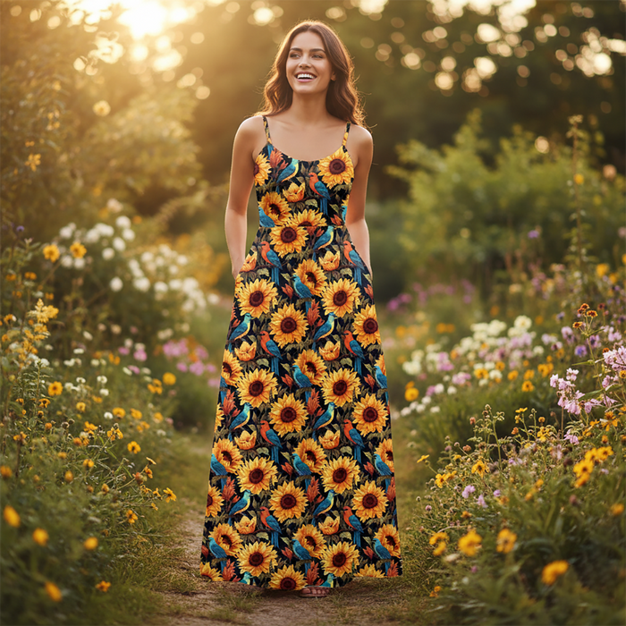 Sunflowers wz. 3 - Upholstery velour 