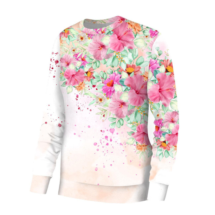 BASIC DAMEN SWEATSHIRT (HANA) - STOCKROSEN M. 2 - Sommersweat - S