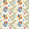 CHRISTMAS PRESENTS / TWIGS (CHRISTMAS SEASON) - Cotton woven fabric