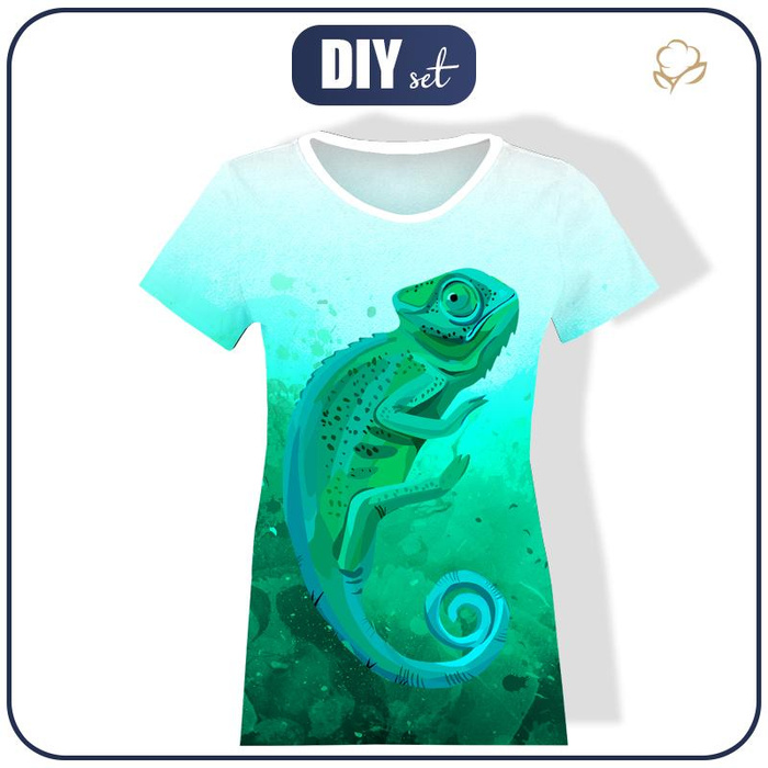 T-SHIRT DAMSKI - KAMELEON - single jersey XL